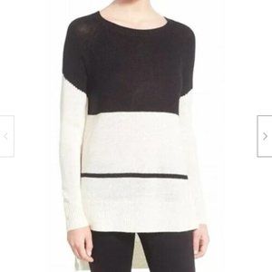 Like New Trouve High Low Block Stripe Sweater Small